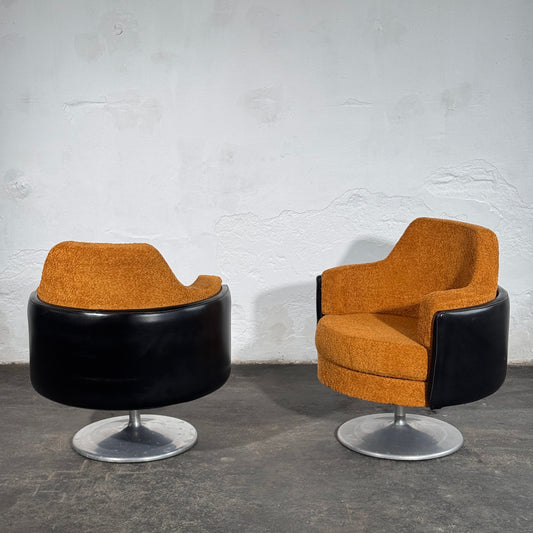 Pair of Hungarian Space Age Swivel Chairs, 1960s