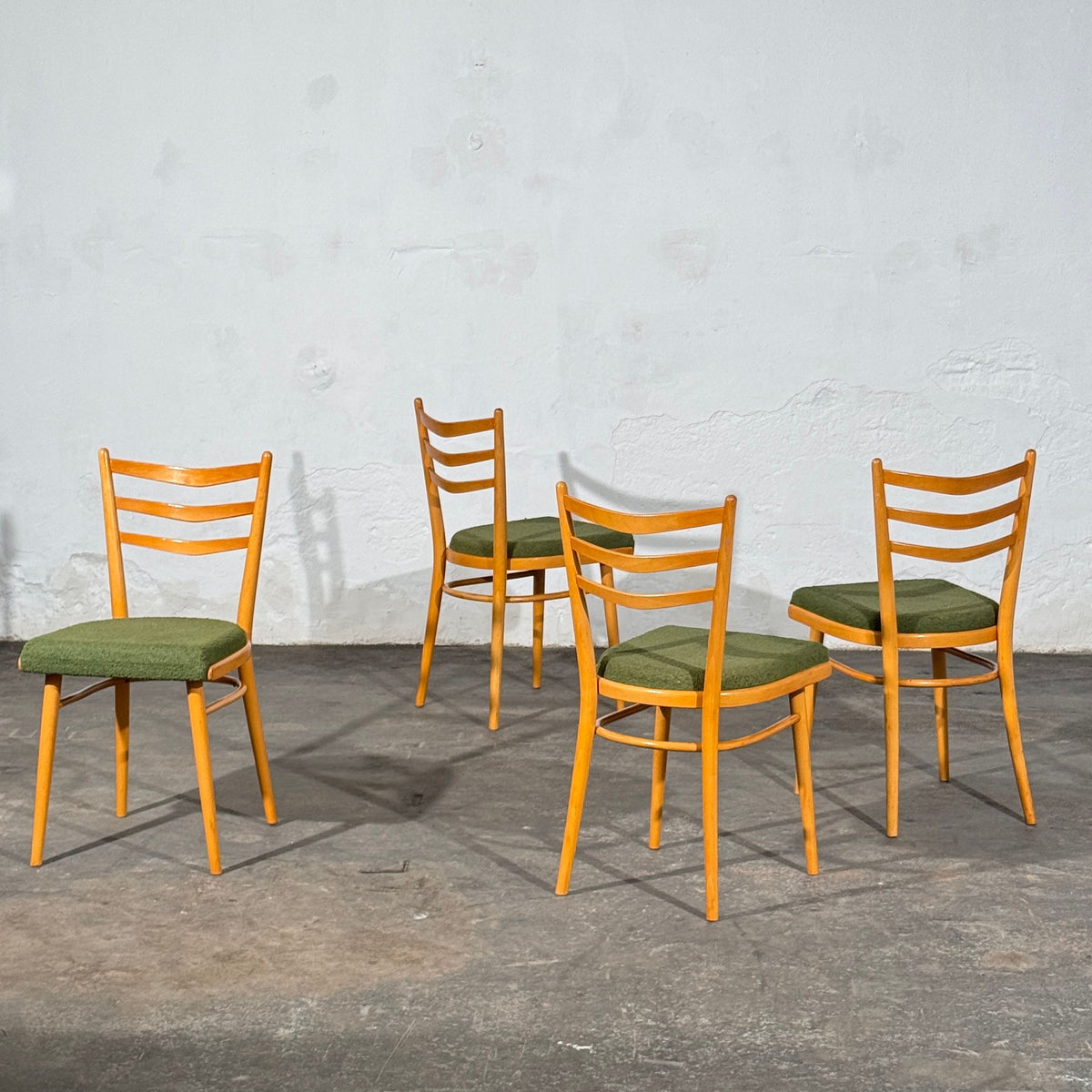 Set of 4 Czechoslovak Dining Chairs, Attributed to Interier Praha, 1960s