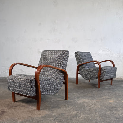Pair of Kozelka & Kropáček Armchairs, 1960s