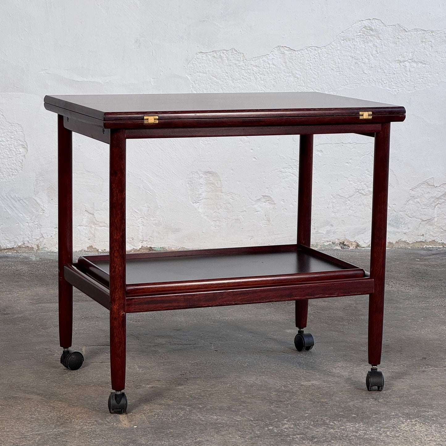 Grete Jalk Rosewood Extendable Drinks Trolley for Poul Jeppesens Møbelfabrik, 1960