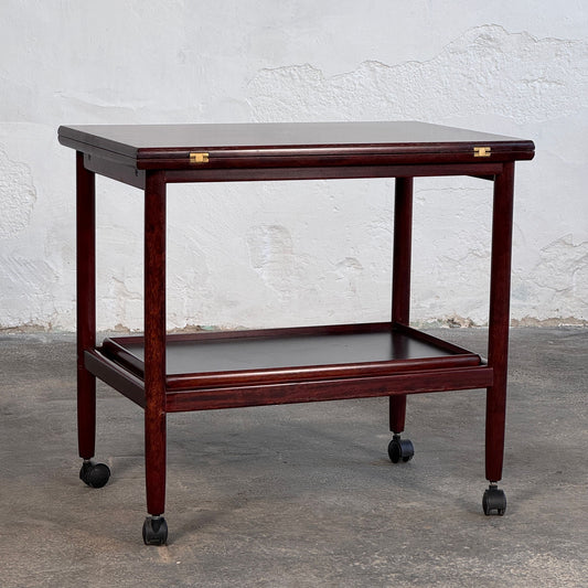 Grete Jalk Rosewood Extendable Drinks Trolley for Poul Jeppesens Møbelfabrik, 1960