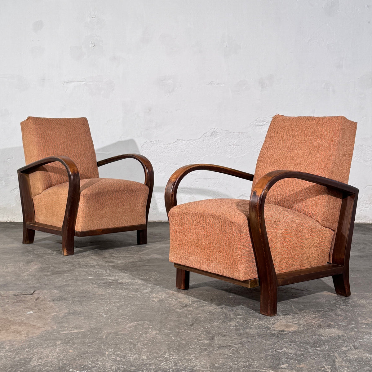 Pair of Debreceni Art Deco Bentwood Armchairs, Hungary, 1930s