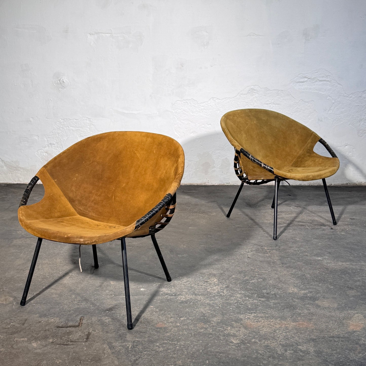 Lusch and Co. "Balloon" Leather Lounge Chair, 1960s