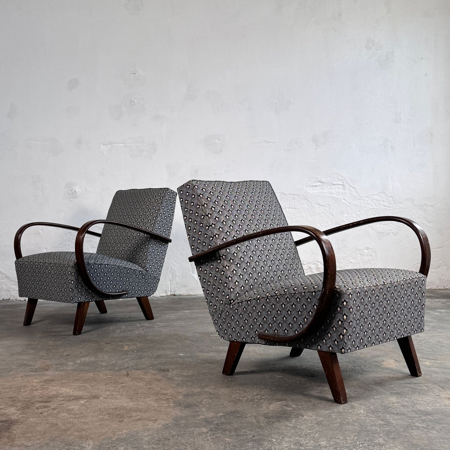 Pair of Jindřich Halabala Type C Armchairs for UP Závody, 1930