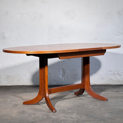 Parker Knoll Oval Extendable Teak Dining Table, 1960s