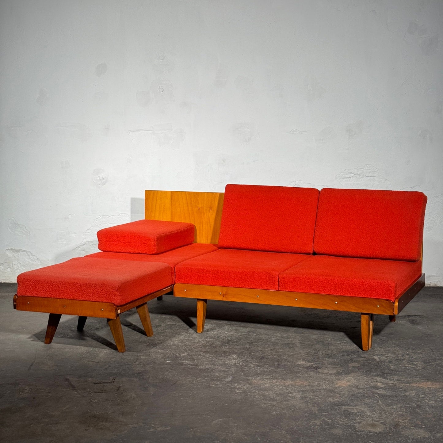 Tatra Nabytok Sofa Bed with Ottoman, 1960s