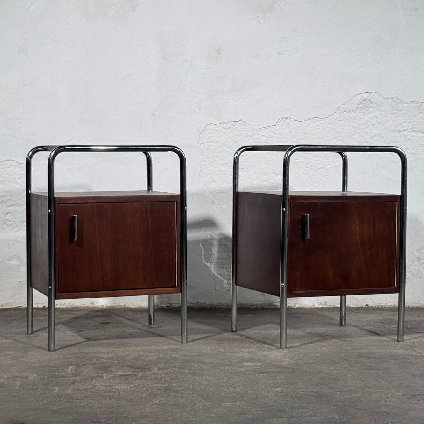 Bauhaus Bedside Table by Mücke-Melder, 1950s