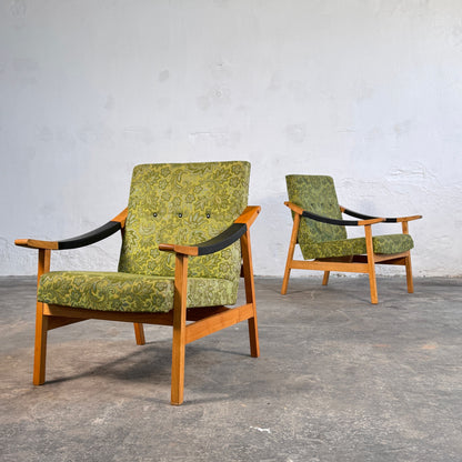 Pair of Hungarian Mid-Century Armchairs by László Heczendorfer, 1977