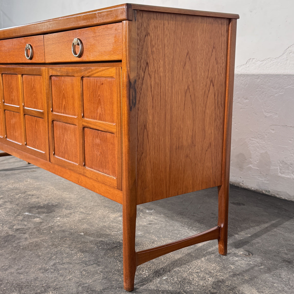 Nathan "Squares" Teak Sideboard, British, 1960s
