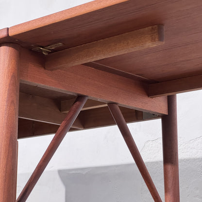Danish Teak Writing Desk with Drop Leaf, Attributed to Erik Buch, 1960s