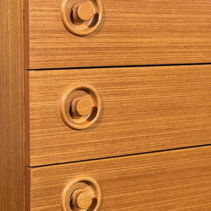 Schreiber Teak Chest of Drawers, 1970s