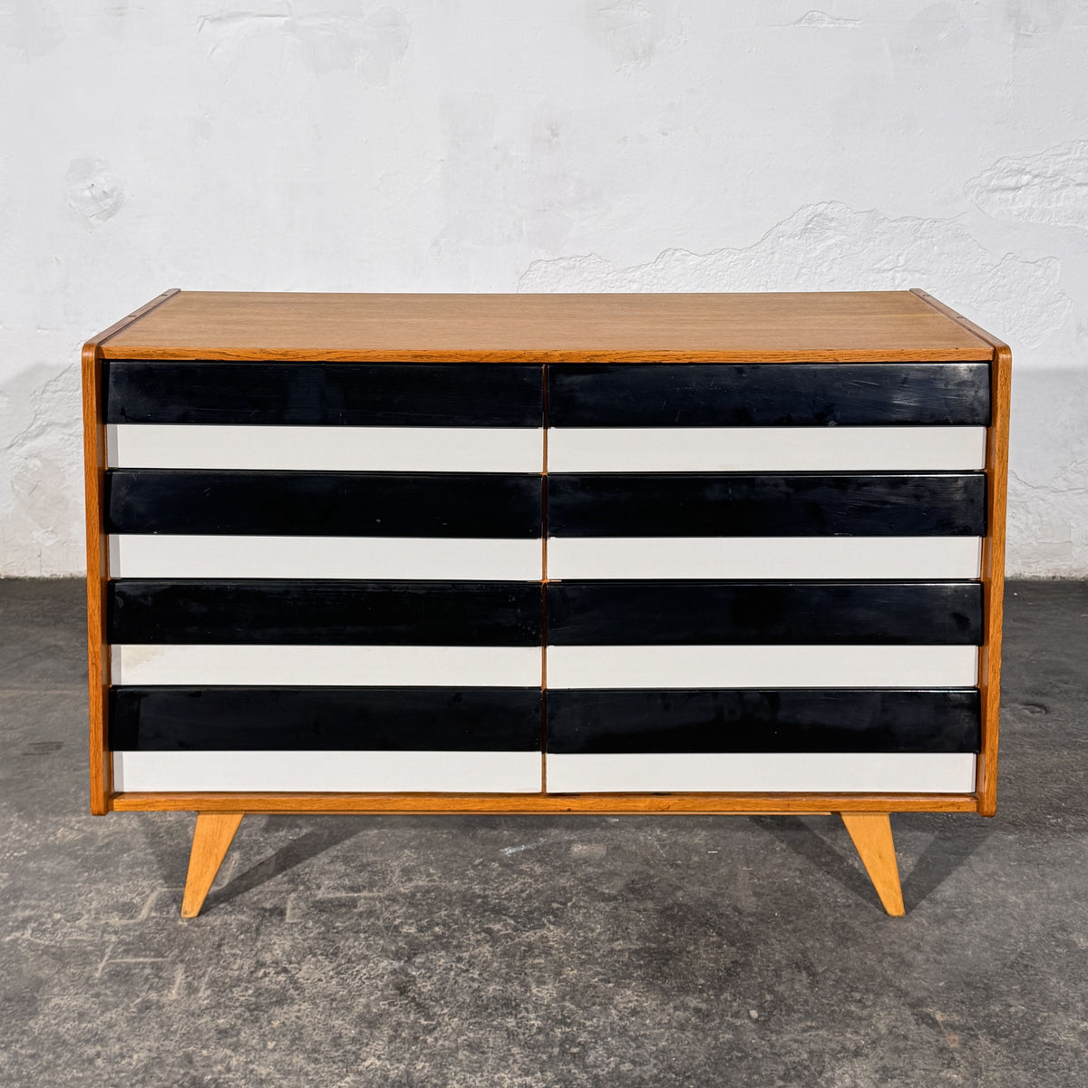 Pair of Jiří Jiroutek U-453 and U-458 Sideboards for Interier Praha, 1960s