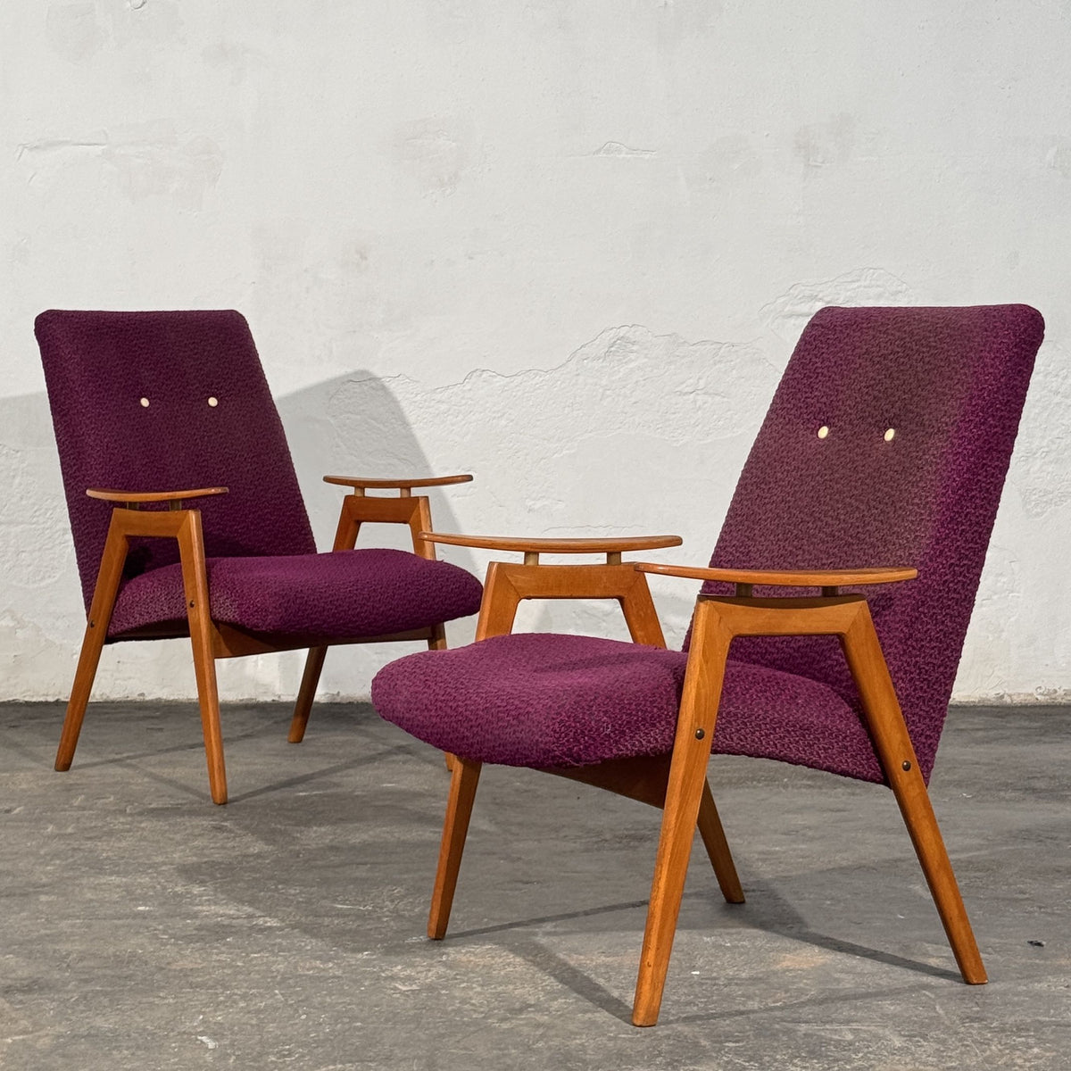 Pair of Armchairs, Attributed to Jaroslav Šmídek, Czechoslovakia, 1960s