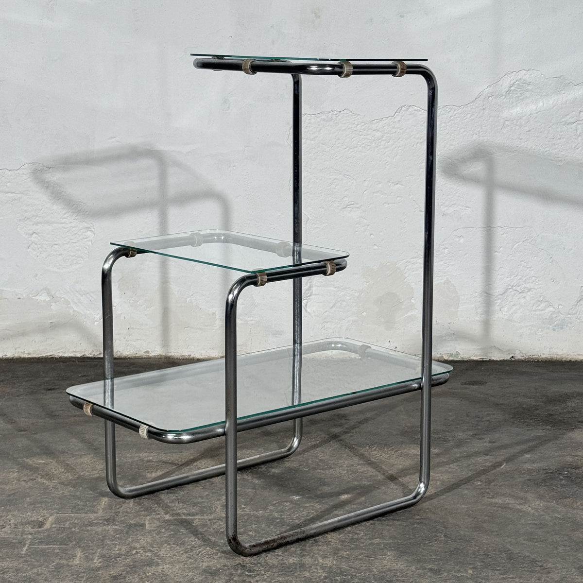 Bauhaus Chrome-Plated B 136 Flower Stand, Attributed to Emile Guillot for Thonet, 1930s