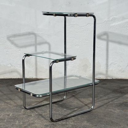 Bauhaus Chrome-Plated B 136 Flower Stand, Attributed to Emile Guillot for Thonet, 1930s