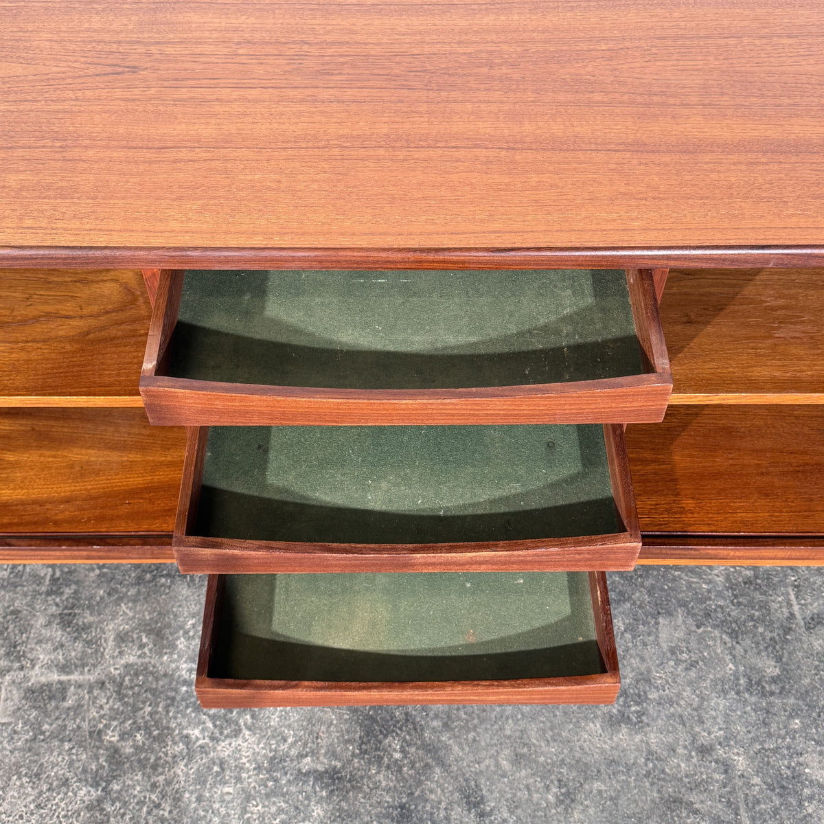 Danish Teak Tambour Sideboard, Attributed to Svend Aage Larsen for Faarup Møbelfabrik, 1960s