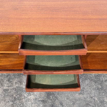 Danish Teak Tambour Sideboard, Attributed to Svend Aage Larsen for Faarup Møbelfabrik, 1960s