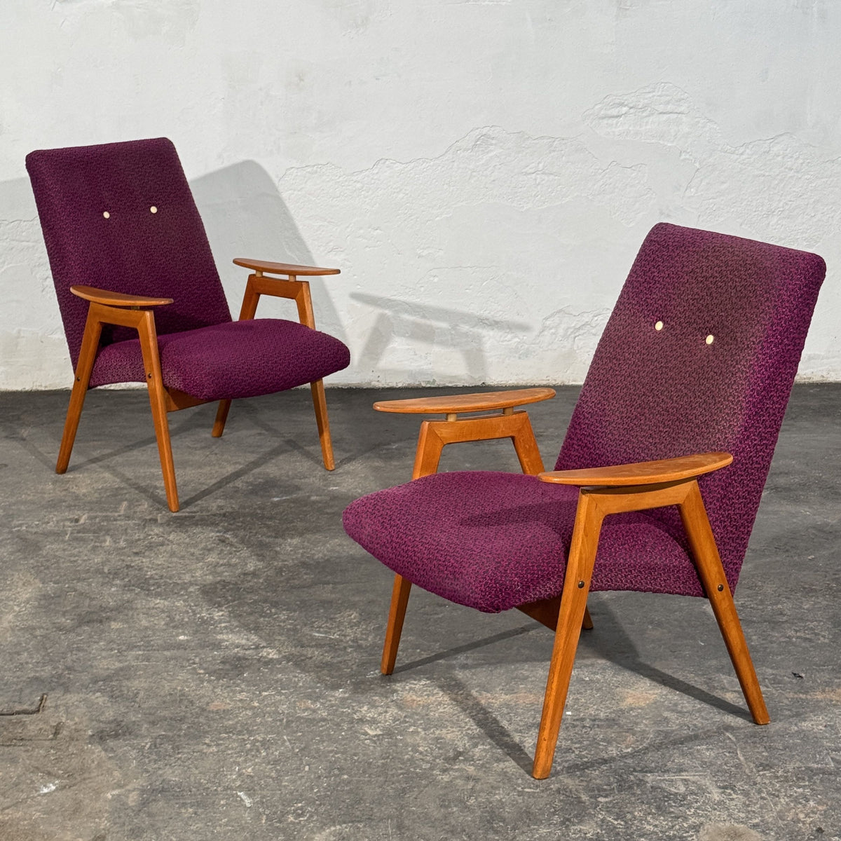 Pair of Armchairs, Attributed to Jaroslav Šmídek, Czechoslovakia, 1960s