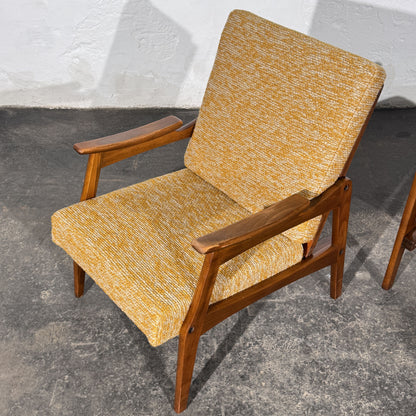 Pair of Romanian "Centa" Style Armchairs, 1960s