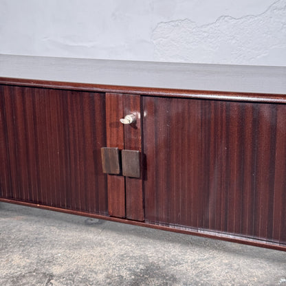 Sculptural Sliding-Door Sideboard / TV Stand, 1990s