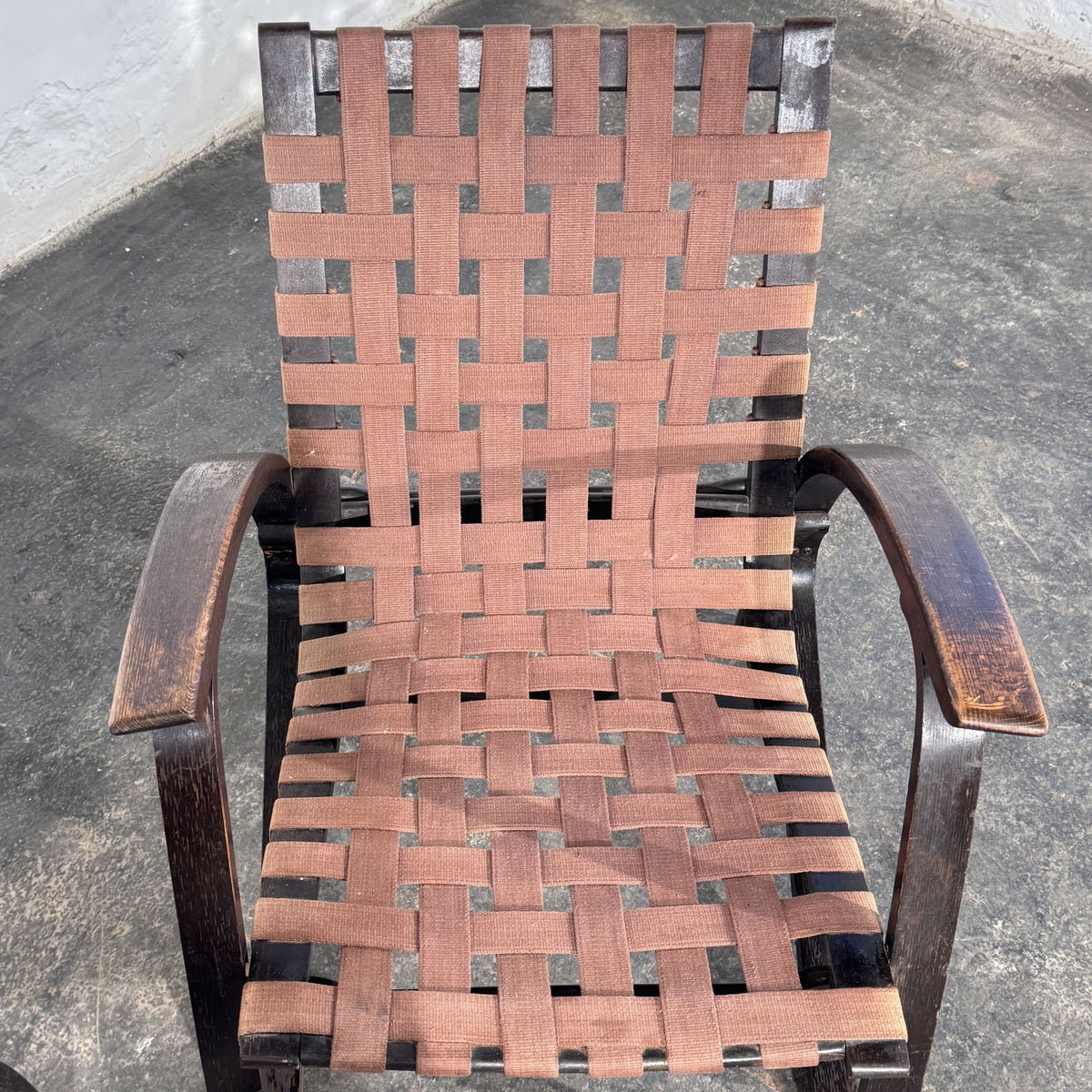 Pair of Bentwood Webbing Armchairs, Attributed to Jan Vaněk for UP Závody, 1930s