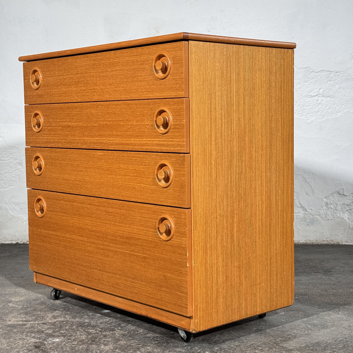 Schreiber Teak Chest of Drawers, 1970s