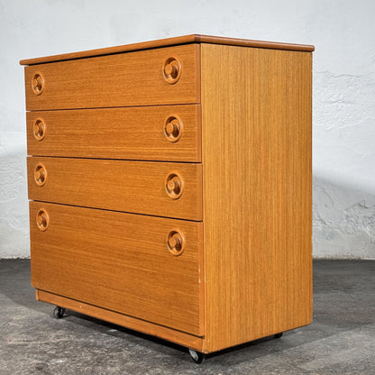 Schreiber Teak Chest of Drawers, 1970s