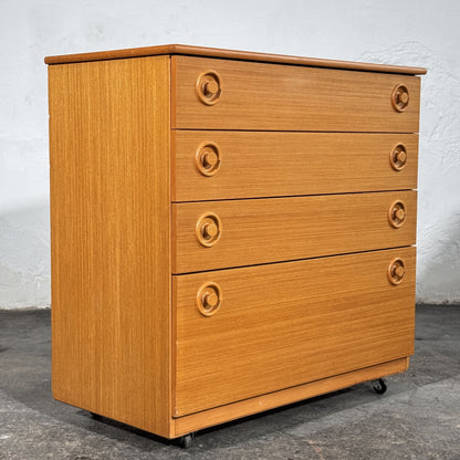 Schreiber Teak Chest of Drawers, 1970s