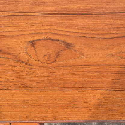 Danish Teak Writing Desk with Drop Leaf, Attributed to Erik Buch, 1960s
