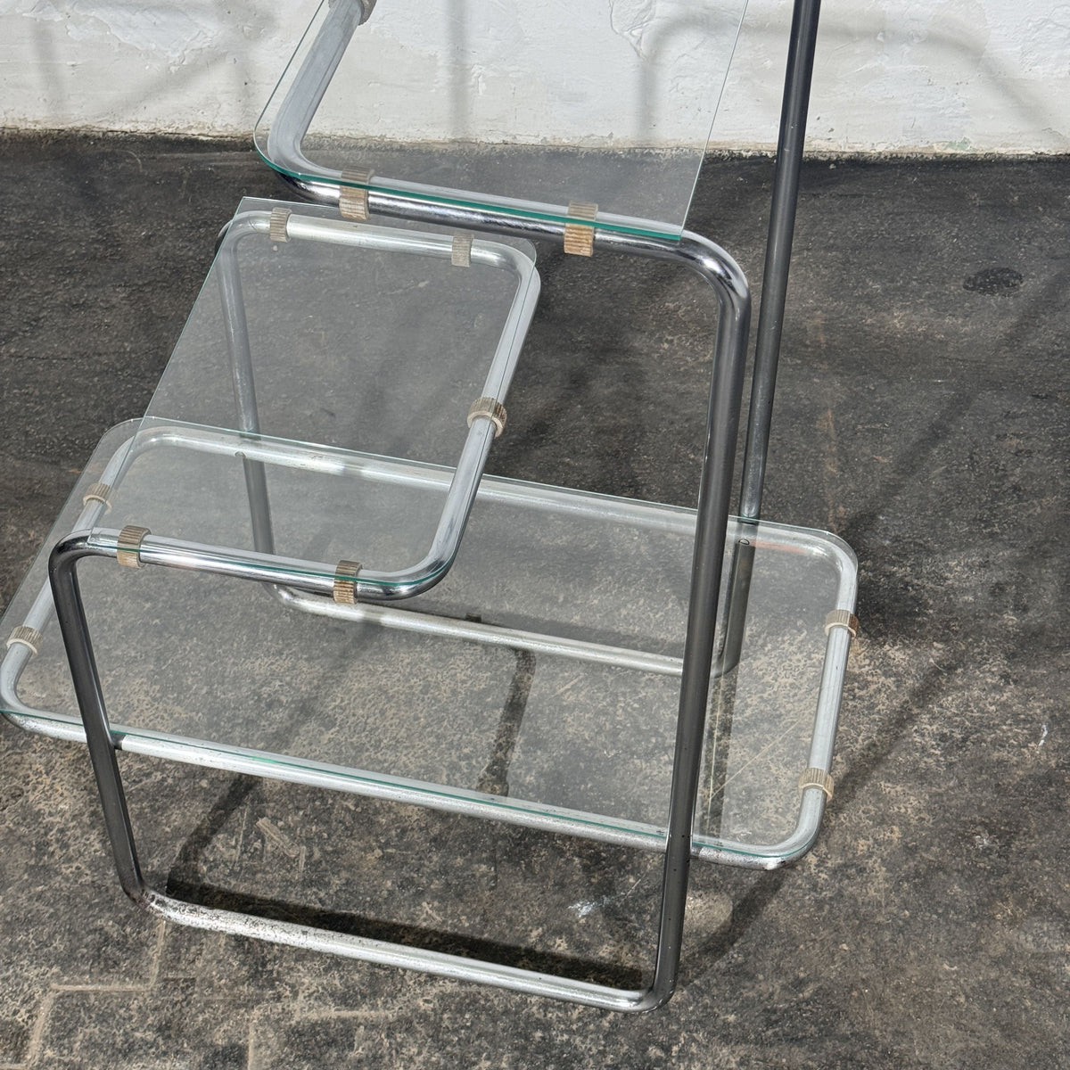Bauhaus Chrome-Plated B 136 Flower Stand, Attributed to Emile Guillot for Thonet, 1930s