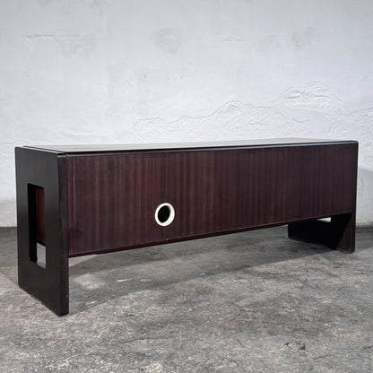 Sculptural Sliding-Door Sideboard / TV Stand, 1990s