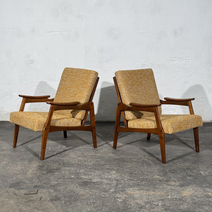 Pair of Romanian "Centa" Style Armchairs, 1960s