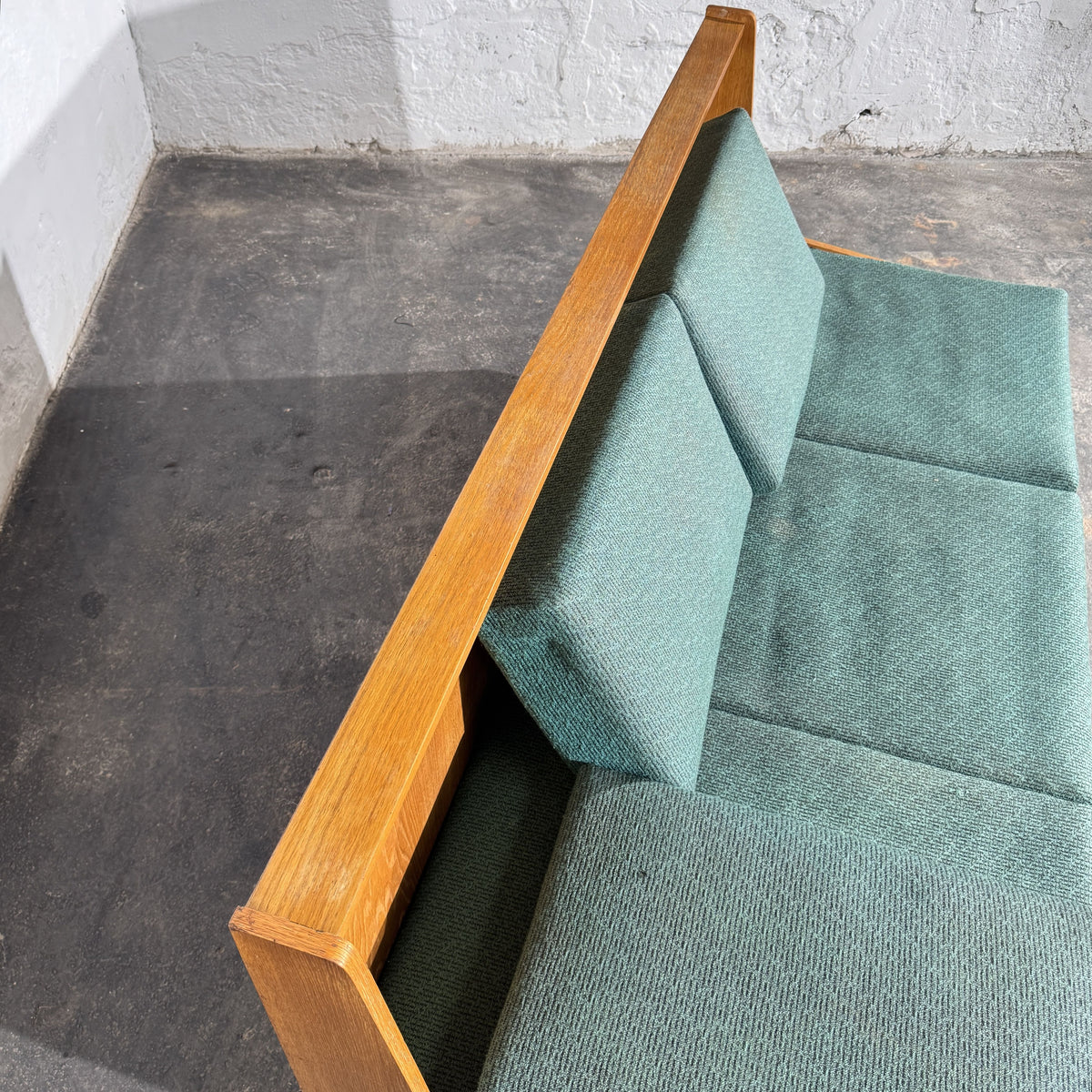 Dřevotvar Pardubice Oak Sofa Bed, Czechoslovakia, 1960s