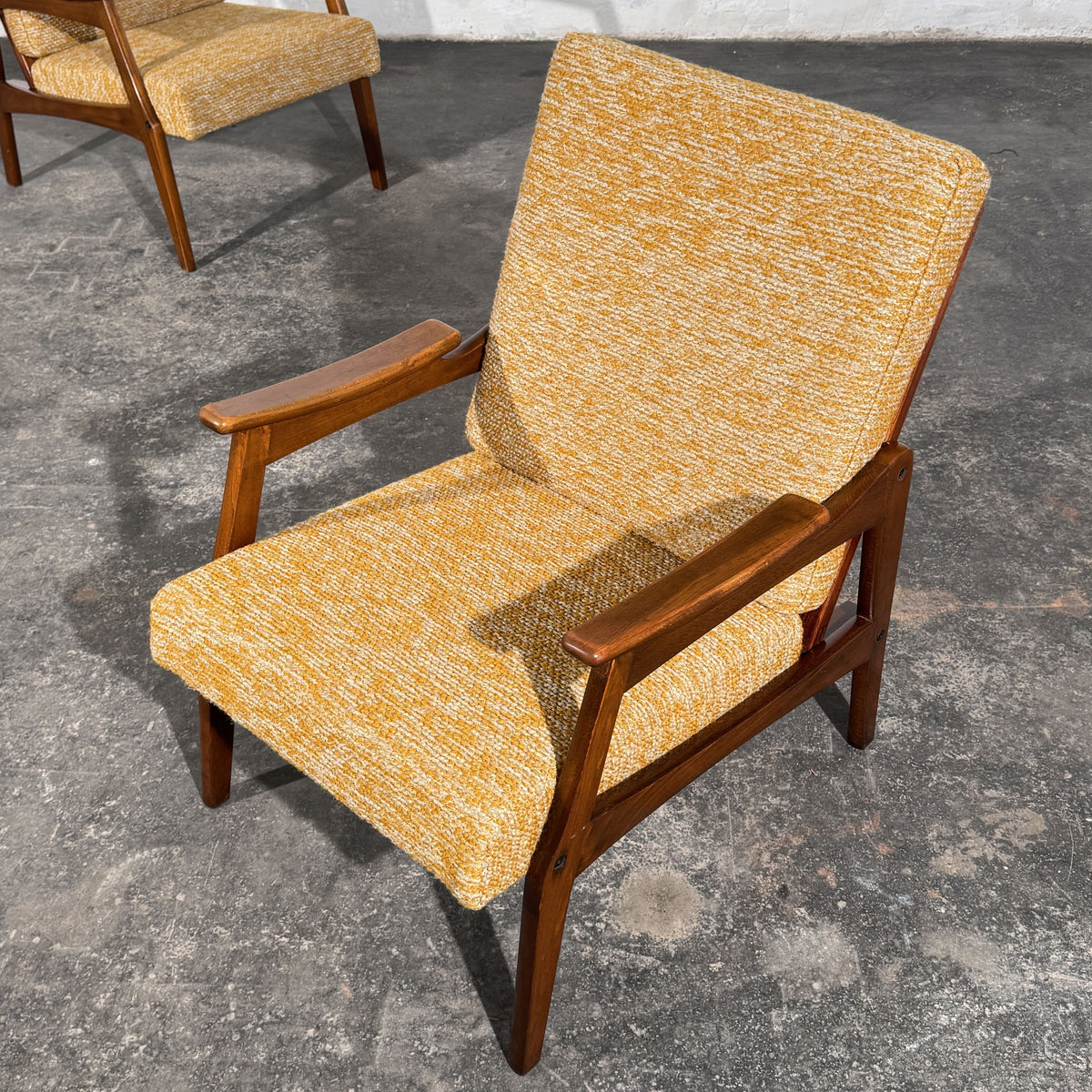 Pair of Romanian "Centa" Style Armchairs, 1960s