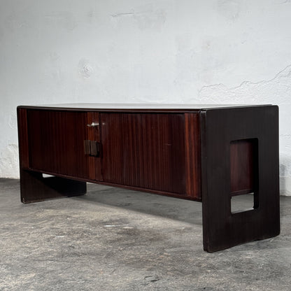 Sculptural Sliding-Door Sideboard / TV Stand, 1990s