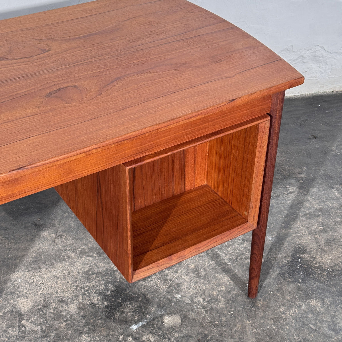 Danish Teak Writing Desk with Drop Leaf, Attributed to Erik Buch, 1960s