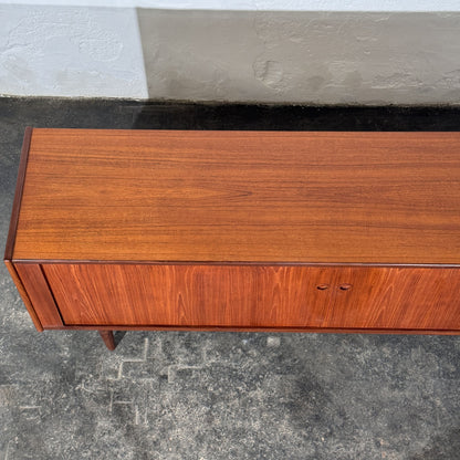 Danish Teak Tambour Sideboard, Attributed to Svend Aage Larsen for Faarup Møbelfabrik, 1960s