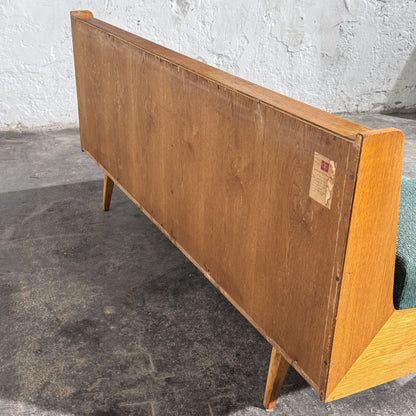 Dřevotvar Pardubice Oak Sofa Bed, Czechoslovakia, 1960s