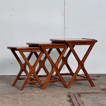 Teak Nest of Tables, 1960s — Mid-Century Design
