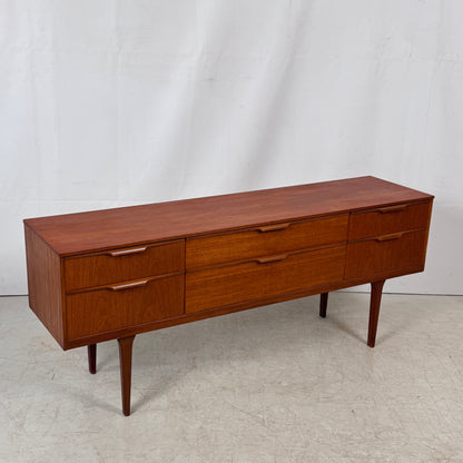 Austinsuite 6-Drawer (3×2) Teak Sideboard, 1960s – UK Design