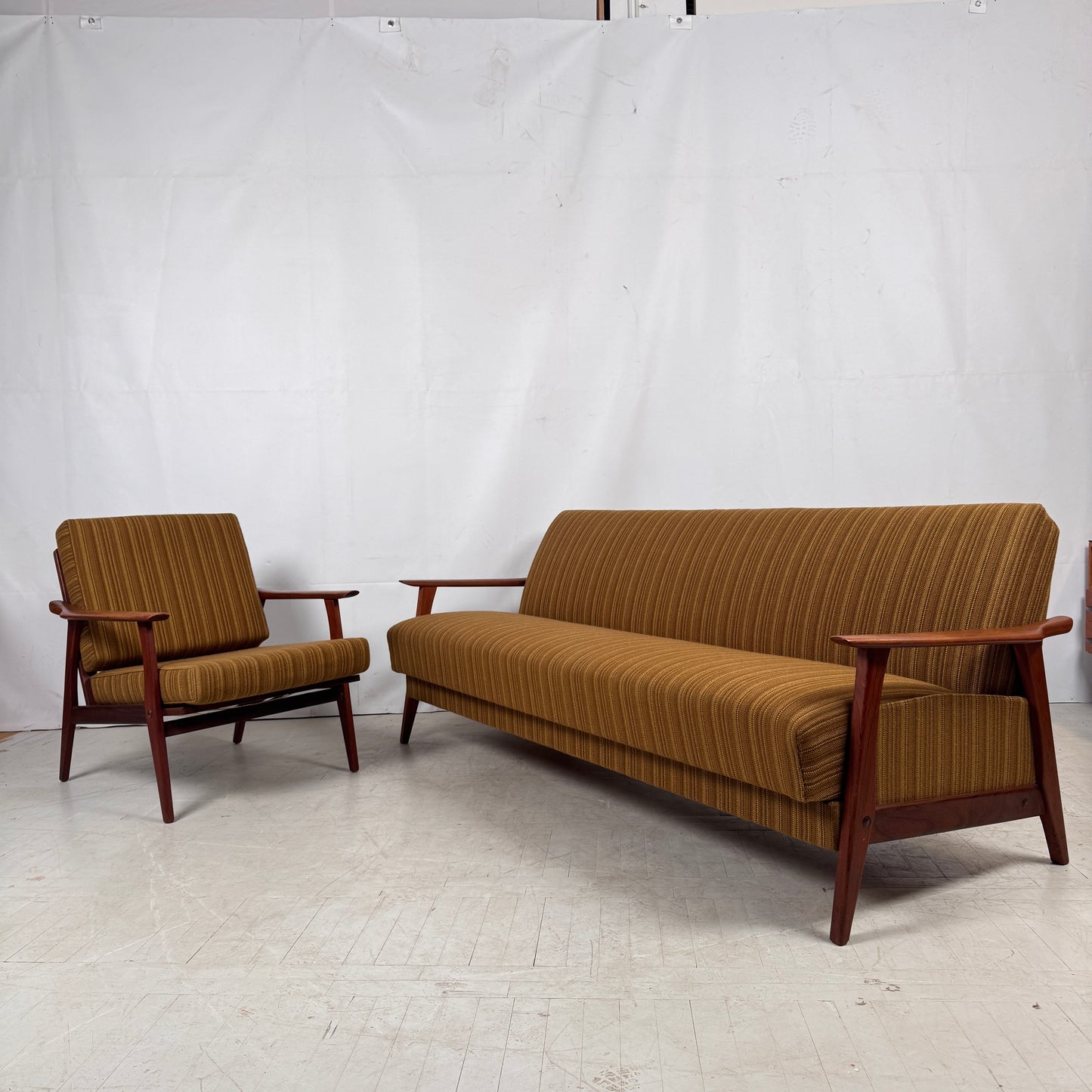 Knoll Antimott Teak Sofa Set, 1960s – Mid-Century Design