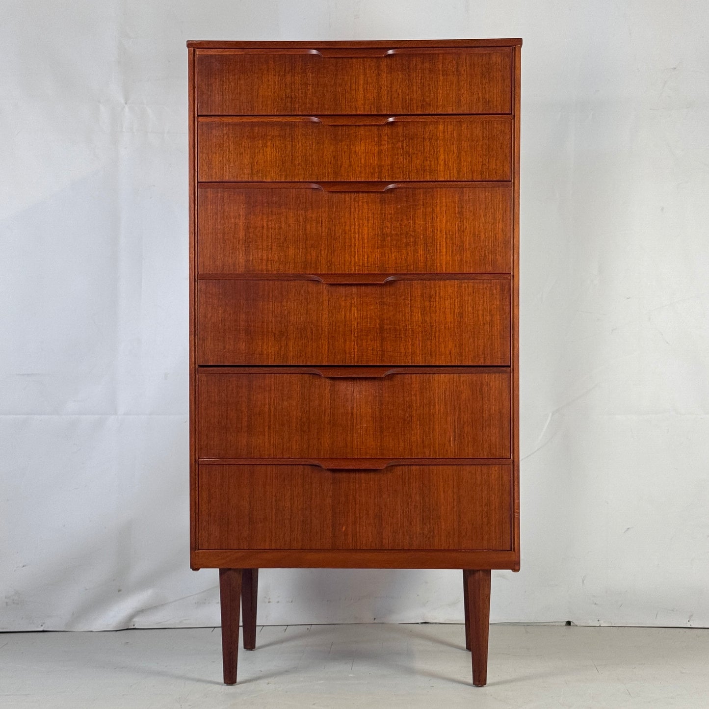 Austinsuite 6-Drawer Teak Tallboy, 1960s