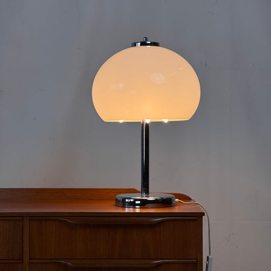 Szarvasi White Table Lamp, 1960s