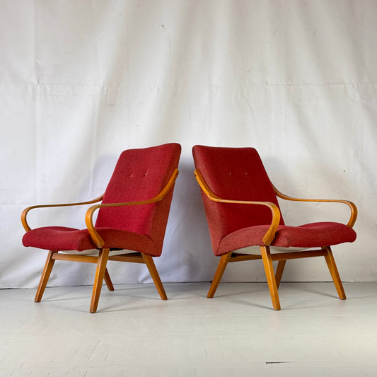 Jaroslav Šmídek Vintage Design Armchairs, 1960s