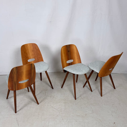 Set of 4 Fully Restored Tatra Nábytok Dining Chairs, 1960s