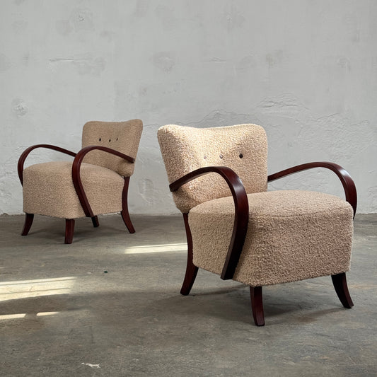 Art Deco Armchairs H-237 by Jindřich Halabala for UP Závody, 1930s