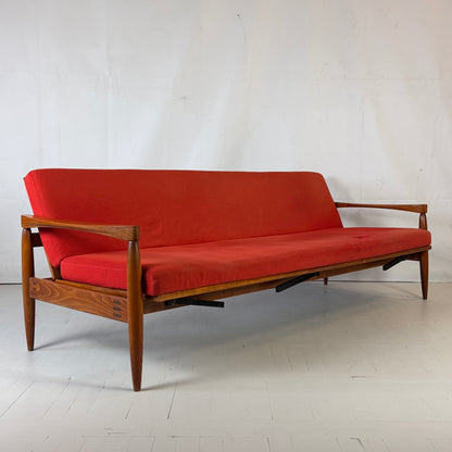 Up Zawody chair, Miroslav Navrátil sofa, dining table, and coffee table, 3x P.E. Jørgensen chair