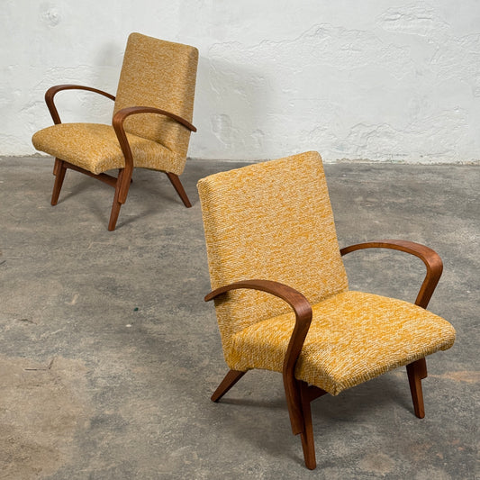 Pair of Lounge Chairs by František Jirák for Tatra Pravenec, 1960s