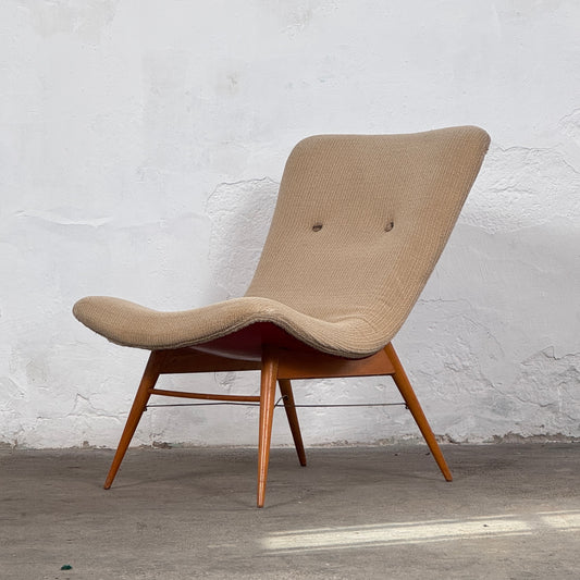 Mid-Century Easy Chair by Jindřich Halabala for Český Nábytek, 1950s
