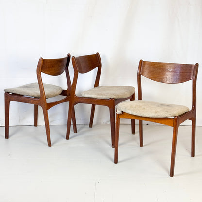 P.E. Jørgensen for Farso Stolefabrik Dining Chair, 1960s — Danish Mid-Century Design (To Restore)